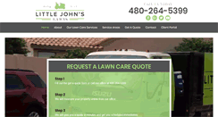 Desktop Screenshot of littlejohnslawns.com