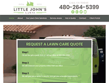 Tablet Screenshot of littlejohnslawns.com
